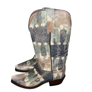 Lucchese 1883 Camouflage Colorsplash Snip Toe Cowgirl Boots 7 Western Rodeo NWOB